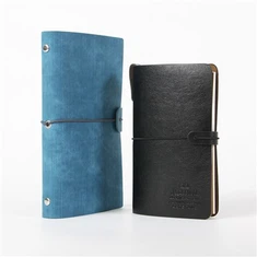 Påfyllbar skinndagbok